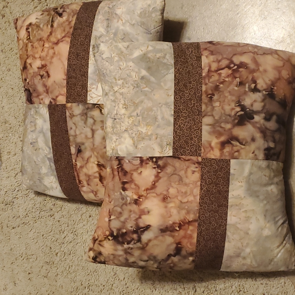 15inx17in Cloth Batik Tie Dyed Decorative Throw Pillows